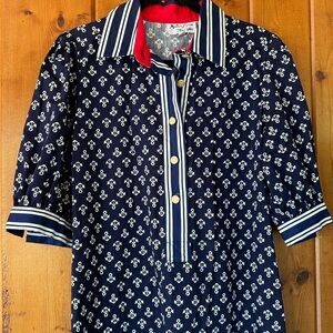 Vintage Anchor Print Dress